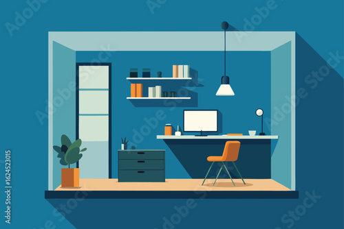 small studio apartment with efficient design  .eps