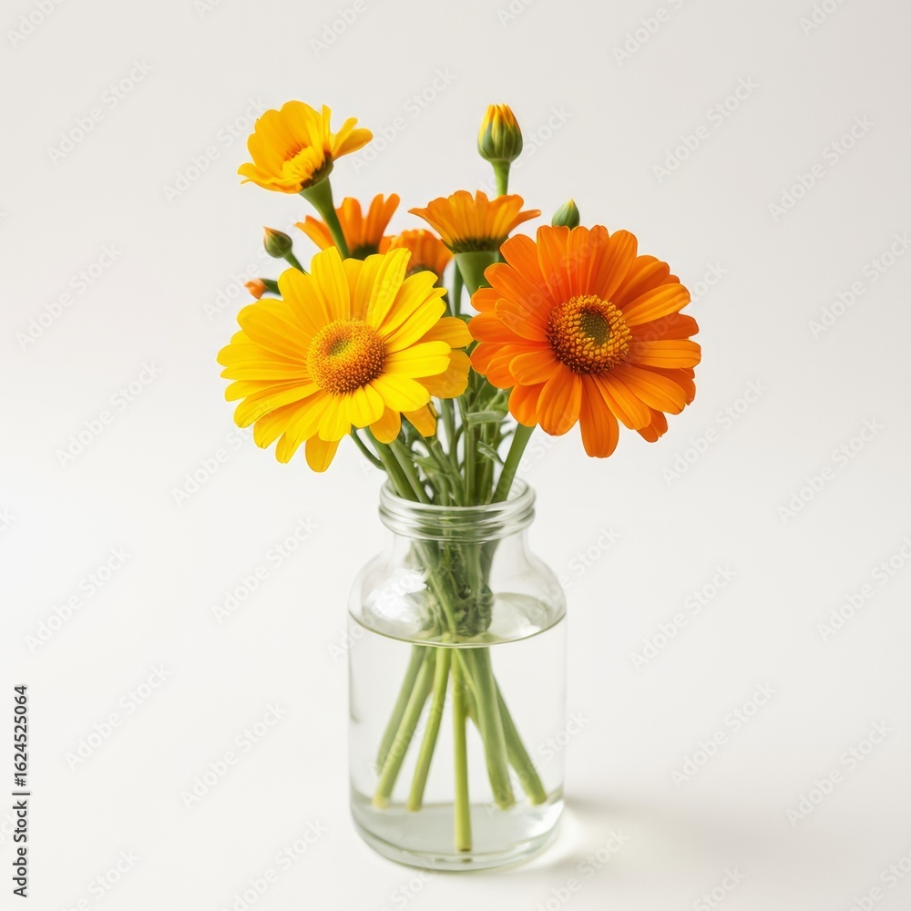 Fototapeta premium A gerbera in a bottle