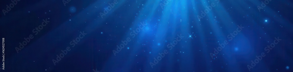 Fototapeta premium Dark blue gradient, glowing ray pattern, grainy texture , gradient, ray