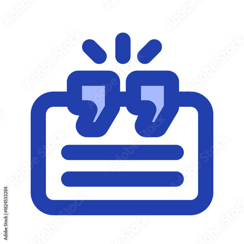 testimony blue icon