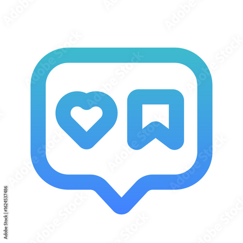 engagement line gradient icon