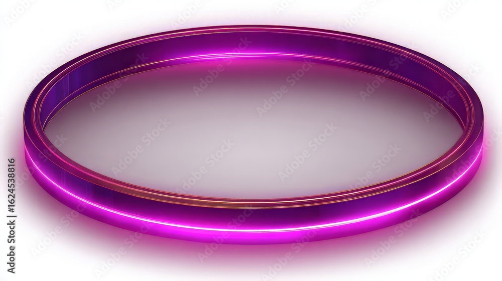 Glowing Magenta Circle Frame Glowing Magenta Circle Frame