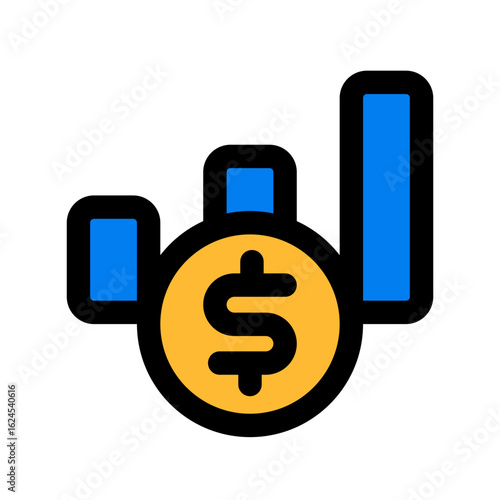 paid engagement fill color icon