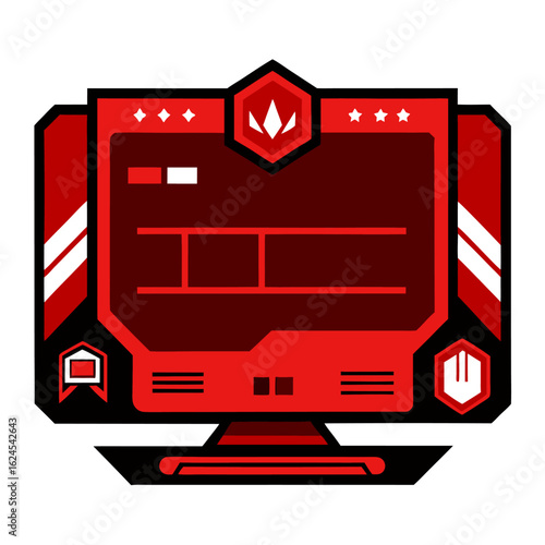 High-Tech Gaming Broadcast Overlay with Reactive Vector Graphics
