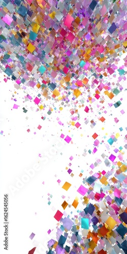 Colorful Confetti Explosion for Celebration and Festivity