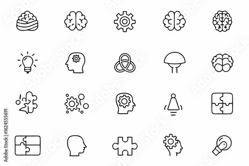 A thoughtful line art bundle illustrating neurodiverse conditions and developmental disabilities. Great for educational platforms, therapy centers, and awareness graphics