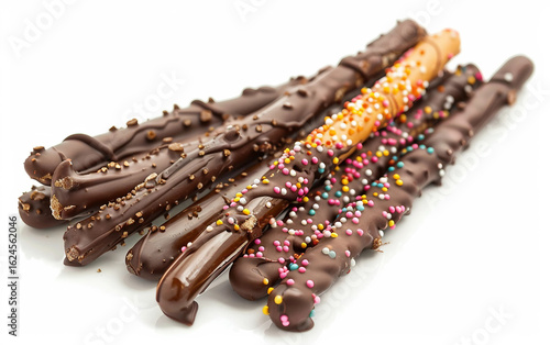 Crunchy Pretzel Rods Dipped in Smooth and Rich Chocolate