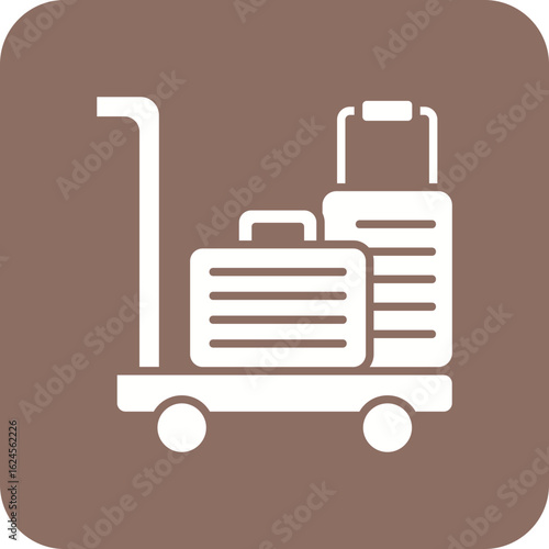 Luggage cart Icon