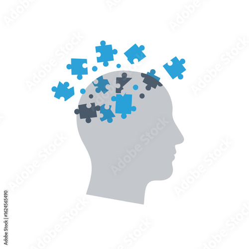 Wallpaper Mural human head with puzzle Torontodigital.ca