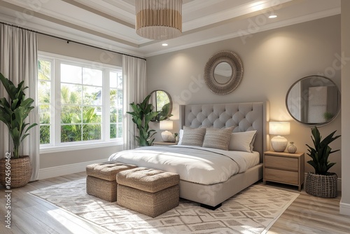 Empty apartment interior background, offering a clean slate for customization, Generative AI