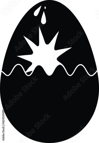 silly putty in its egg on white background.eps