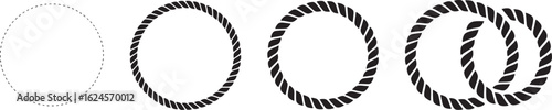 Rope circle formation progression with increasing detail