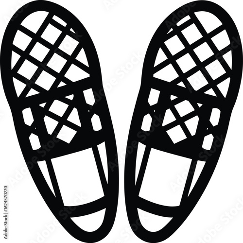 snowshoe on white background.eps
