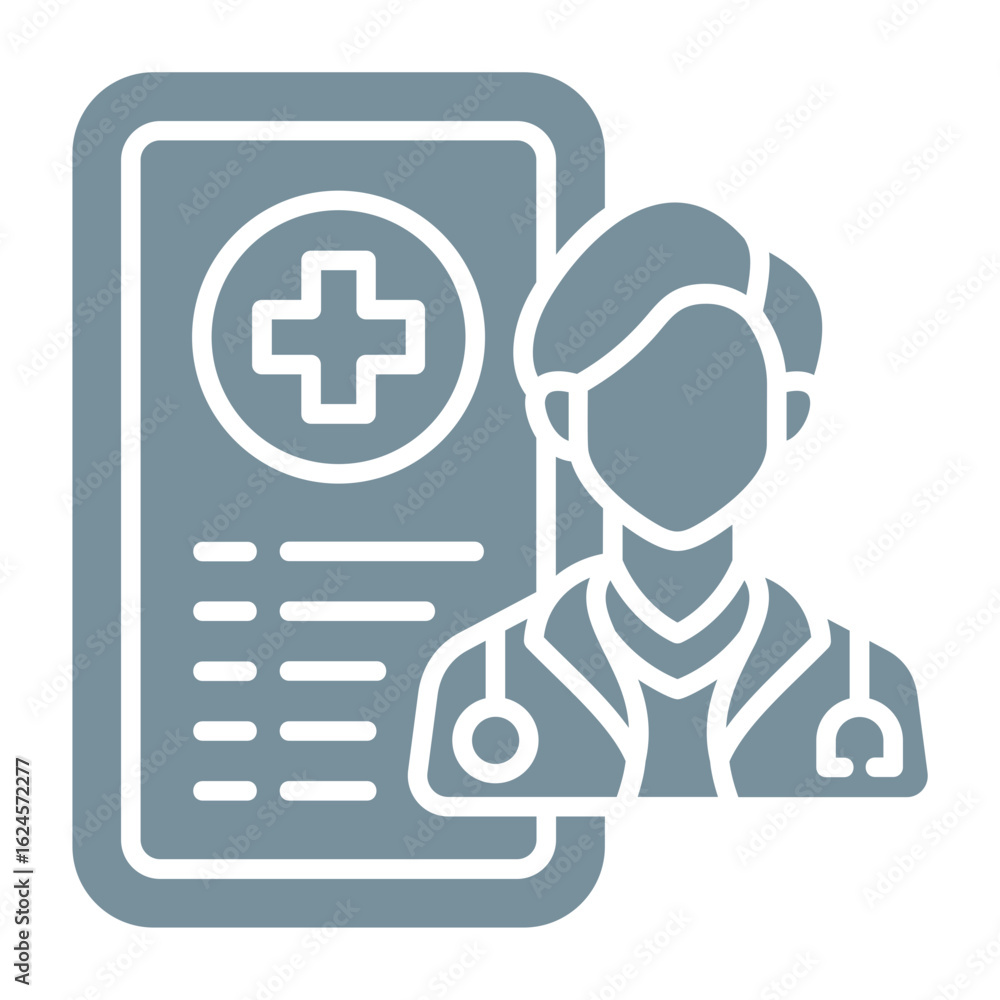 Obraz premium Telemedicine Icon