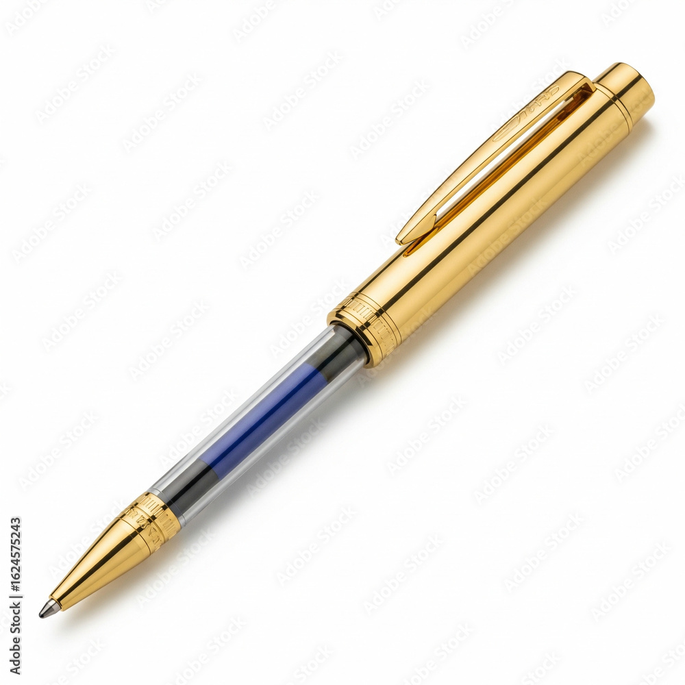 Naklejka premium fountain pen isolated on white