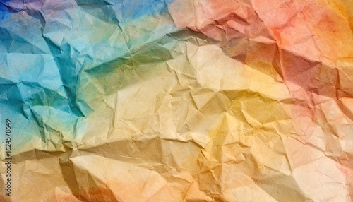 Wallpaper Mural Colorful Crumpled Paper Texture Background Torontodigital.ca