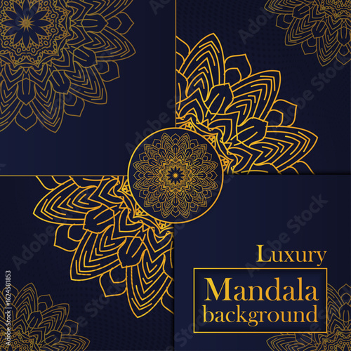 Elegant Golden Luxury Mandala Pattern for Premium Design Projects.