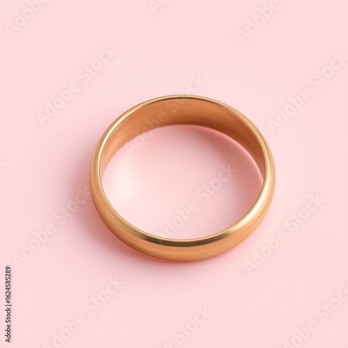 wedding rings on a pink background