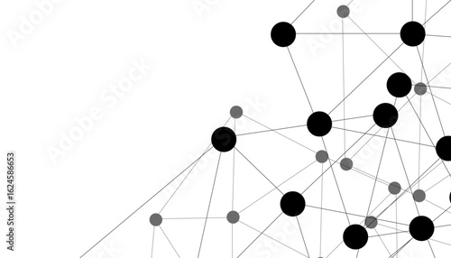 Abstract technology dot and line connection digital hi tech design concept background. Space for text. Vector illustration