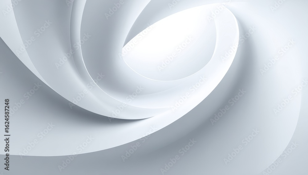 Fototapeta premium Abstract, swirling, white forms