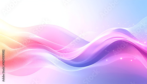 Wallpaper Mural Ethereal Waves of Pastel Light with Glowing Particles and Delicate Textures Torontodigital.ca