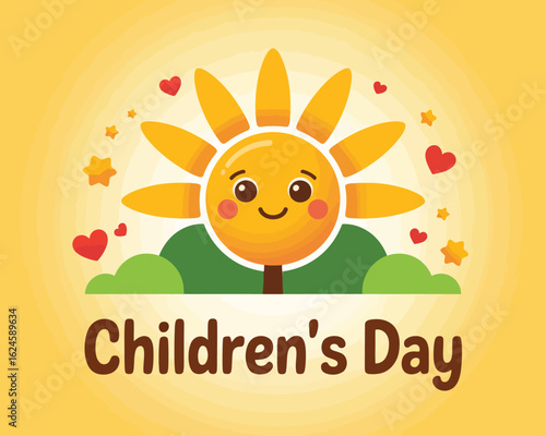 2d vector illustration for mother day with child and family love 
