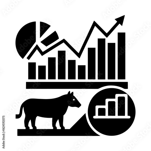 High-Quality Investment and Trading Icons on White.