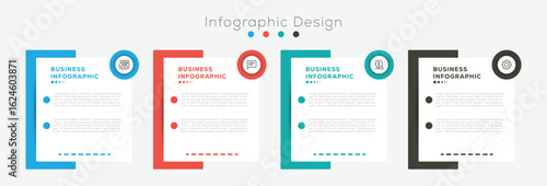 Set of infographic people elements for business. Vector illustration. Steps business data visualization timeline process infographic template design with icons.