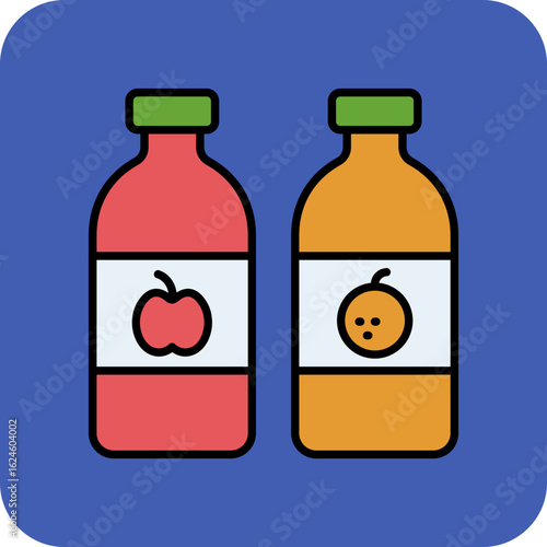 Juice bottles Icon