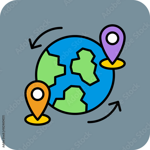 Worldwide travel Icon