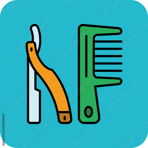 Hair cutting Icon