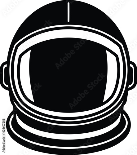 astronaut s helmet visor on white background.eps