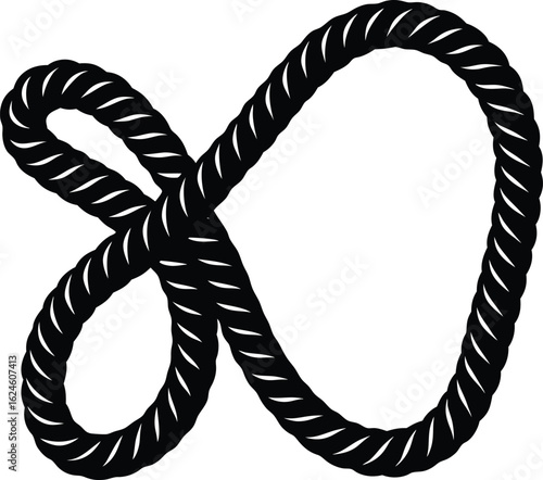battle rope on white background.eps