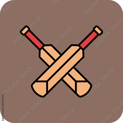 Cricket bat Icon
