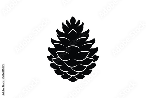 pine cone vector icon silhouette illustrations