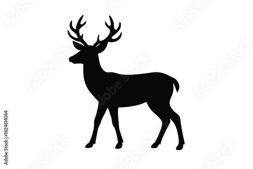 deer silhouette vector icon silhouette illustratio