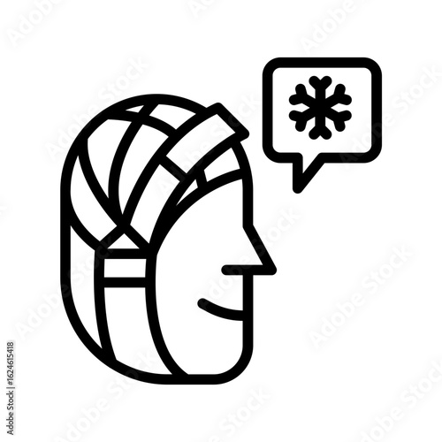 Chemotherapy patient icon