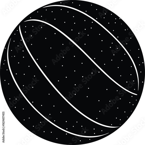 slam ball on white background.eps