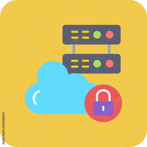 Cloud lock Icon