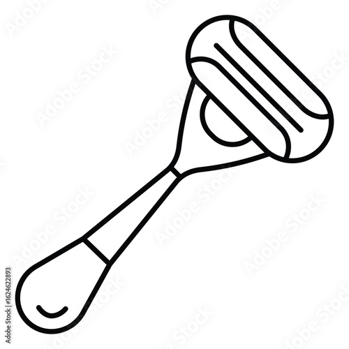 Minimal Vector Icon of Shaving Razor Tool