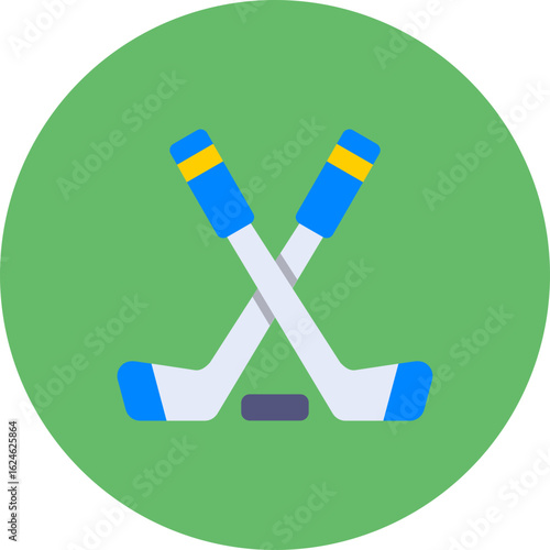 Canvas Print Ice Hockey Icon