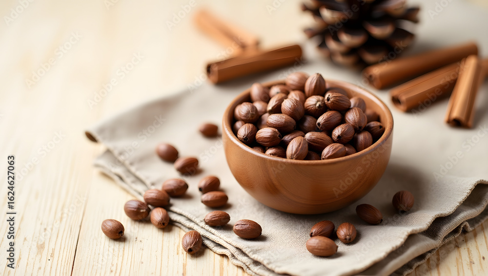 Coffee beans and cinnamon Coffee beans and cinnamon
