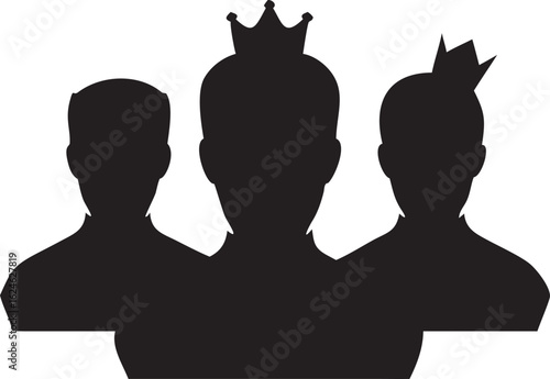 Mysterious Silhouette of a Woman in Shadow
