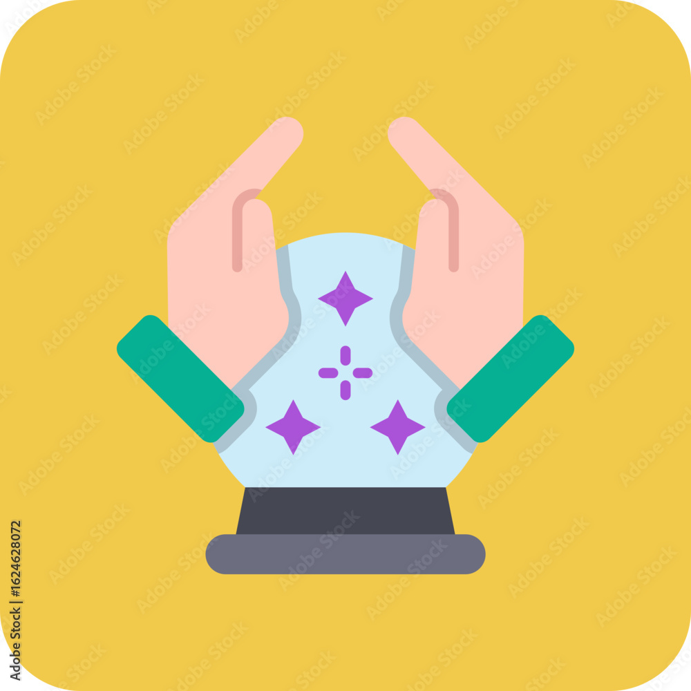 Obraz premium Crystal ball Icon