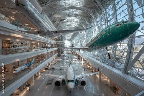 Explore hangars filled with aircraft at an aviation museum showcasing flight history and engineering marvels