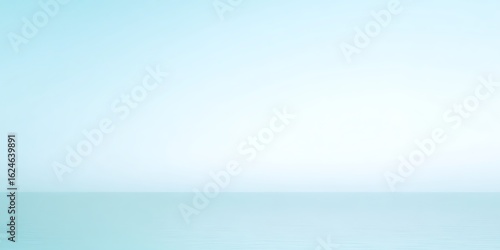 Pale horizon light blue ocean background