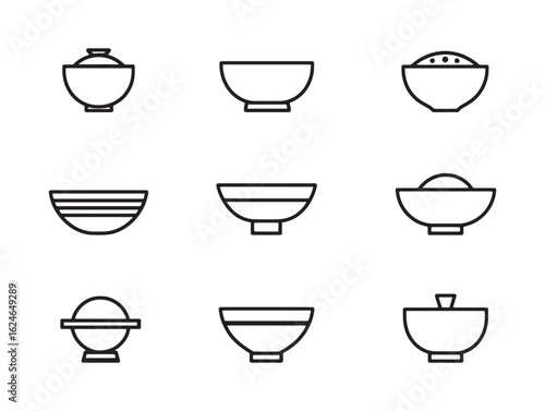 Wallpaper Mural Decorative bowl modern vector graphic Torontodigital.ca