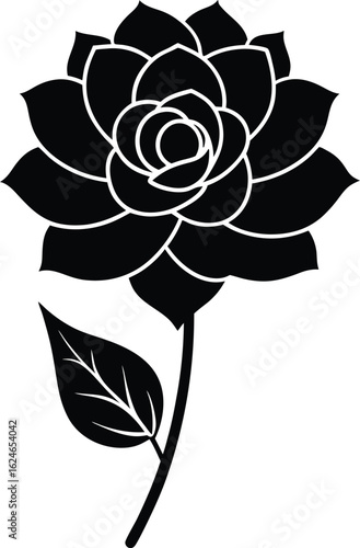 gum paste flower on white background.eps