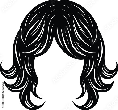 hair foil on white background.eps