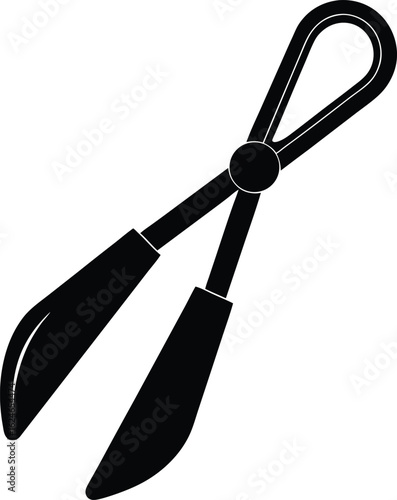 ice tongs on white background.eps